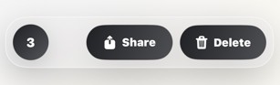 Selected item count control for selecting all files