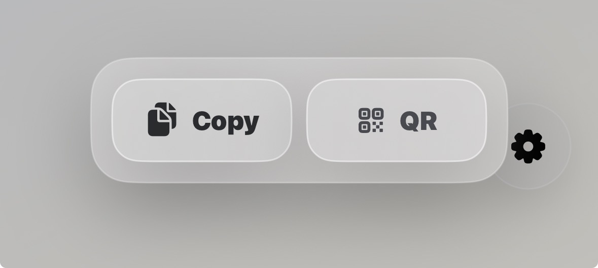 Droppp local URL and QR code options